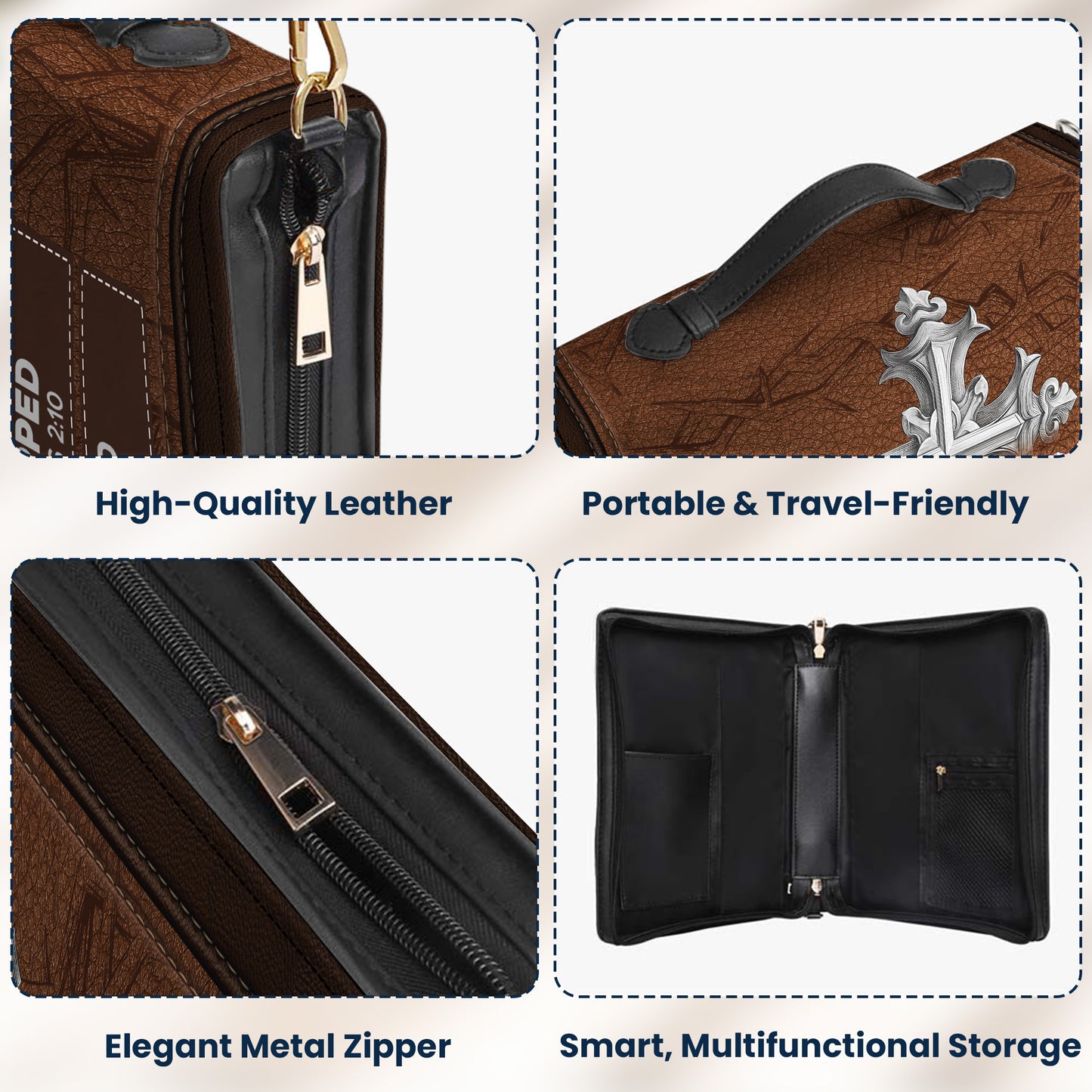 Man Of God Religious Gift For Him - Personalized Bible Cover