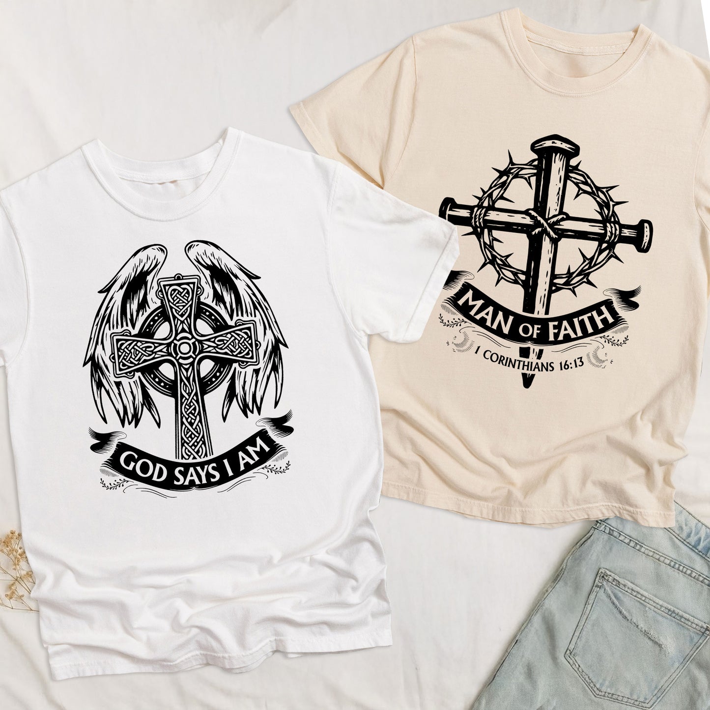 Man Of God Religious Gift For Him - Personalized Comfort Tee