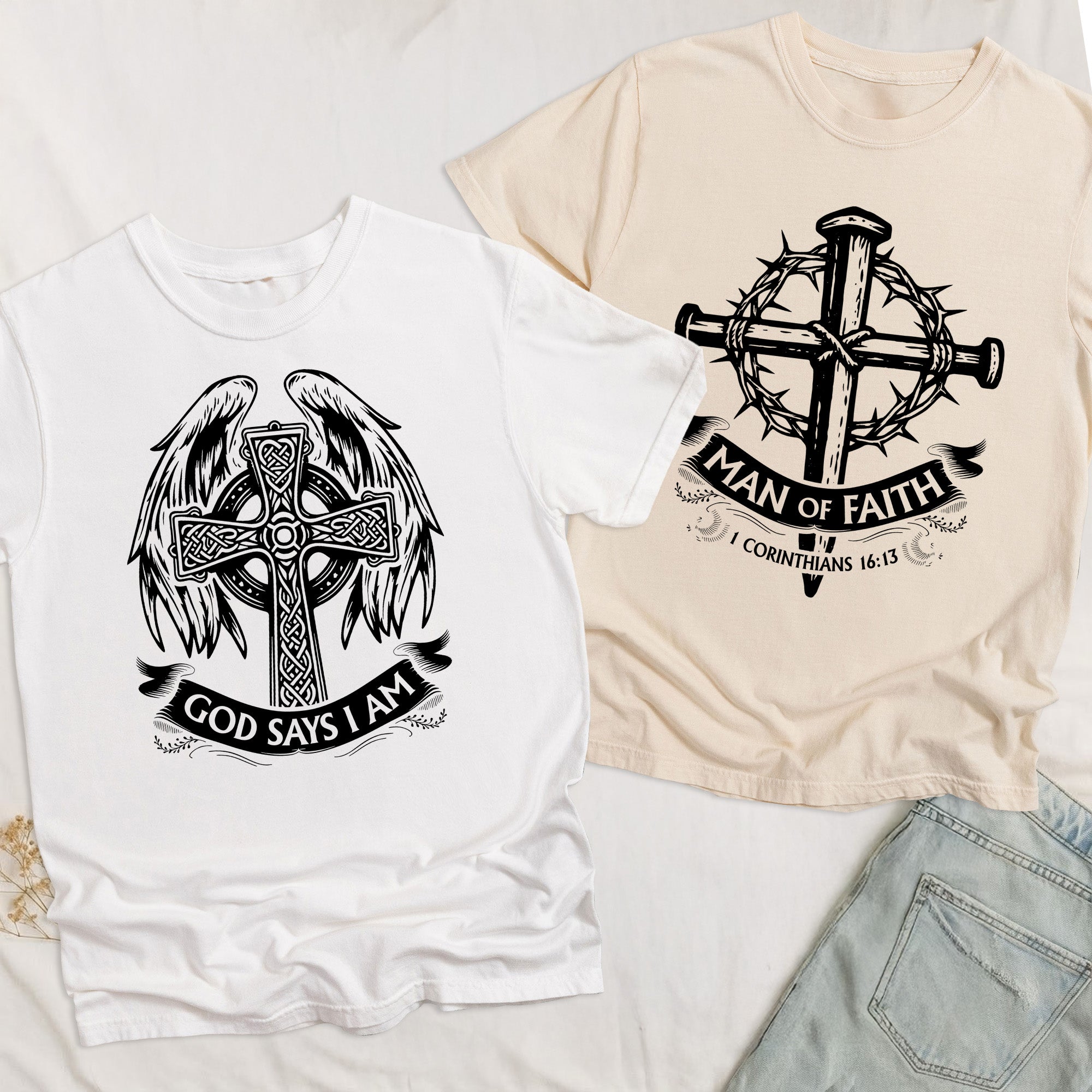 Man Of God Religious Gift For Him - Personalized Comfort Tee