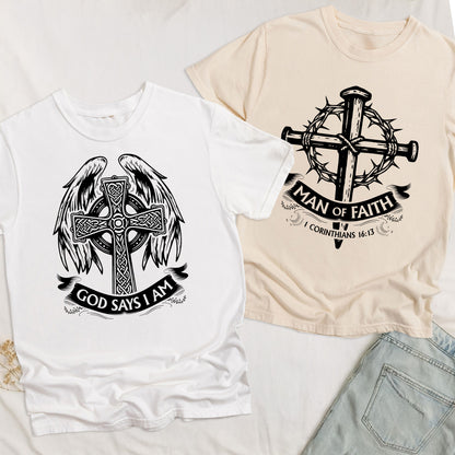 Man Of God Religious Gift For Him - Personalized Comfort Tee
