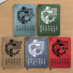Man Of God - Man Of Faith Christian Gift For Him - Personalized Leather Journal