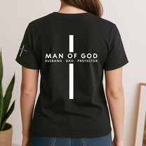Man-Of-God-Custom-Family-Name-On-Sleeve-Pride-Christian-Gifts-For-Men,-Husband,-Dad-Personalized-Shirt-4