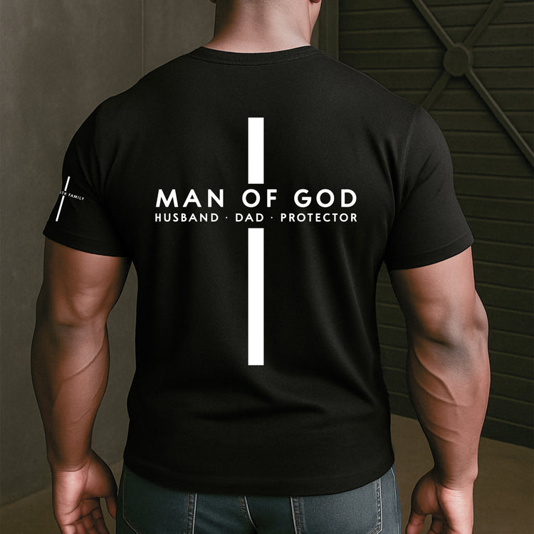 Man-Of-God-Custom-Family-Name-On-Sleeve-Pride-Christian-Gifts-For-Men,-Husband,-Dad-Personalized-Shirt-5