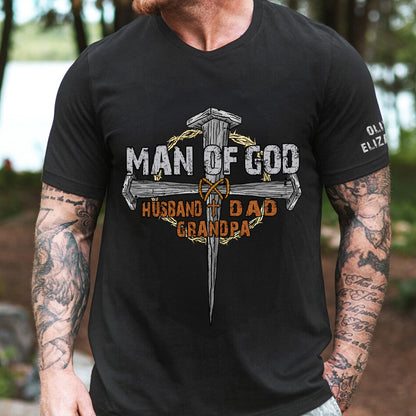 Man-Of-God-Dad-Christian-Father's-Day-Gifts-Custom-Kids'-Names-On-Sleeves-Personalized-Shirt-6
