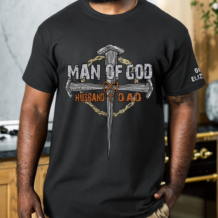 Man-Of-God-Dad-Christian-Father's-Day-Gifts-Custom-Kids'-Names-On-Sleeves-Personalized-Shirt-7