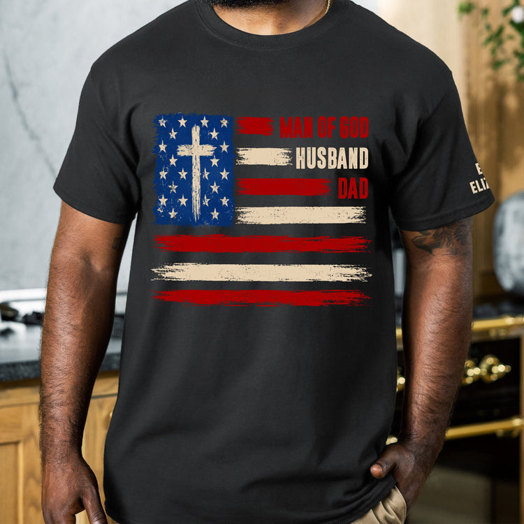 Man-Of-God,-Husband,-Dad,-Papa-Christian-Gift,-Father's-Day-Gift-Kids'-Names-On-Sleeve-Personalized-Shirt-3