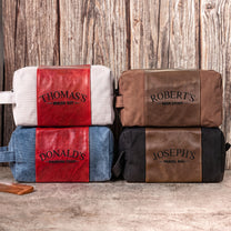 Man-Stuff-Groomsmen-Gifts,-Gifts-For-Men,-Husband,-Dad,-Papa,-Son-Personalized-Toiletry-Bag-2