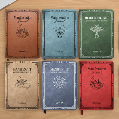 Manifestation Journal - Personalized Leather Journal