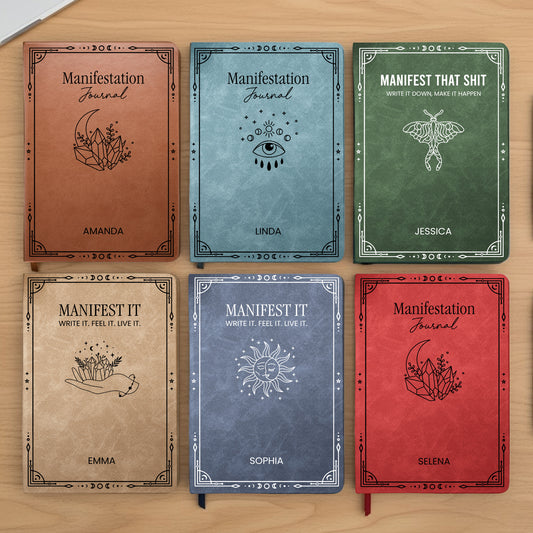 Manifestation Journal - Personalized Leather Journal