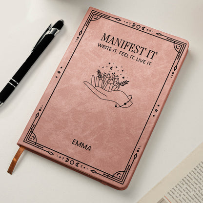 Manifestation Journal - Personalized Leather Journal