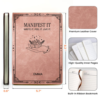 Manifestation Journal - Personalized Leather Journal