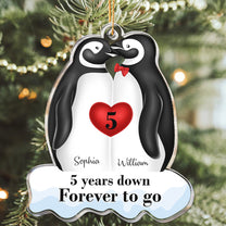 Many Years Down Forever To Go - Personalized Acrylic Ornament