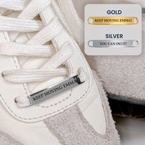 Marathon, Runner, Motivational Running Gift - Personalized Personalized Engraved Metal Shoe Tags