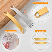 Marathon, Runner, Motivational Running Gift - Personalized Personalized Engraved Metal Shoe Tags