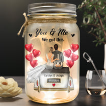 Marriage Prayer Lord Help Us To Remember - Personalized Mason Jar Light