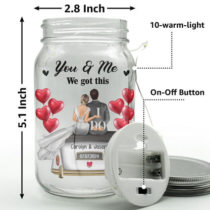 Marriage Prayer Lord Help Us To Remember - Personalized Mason Jar Light