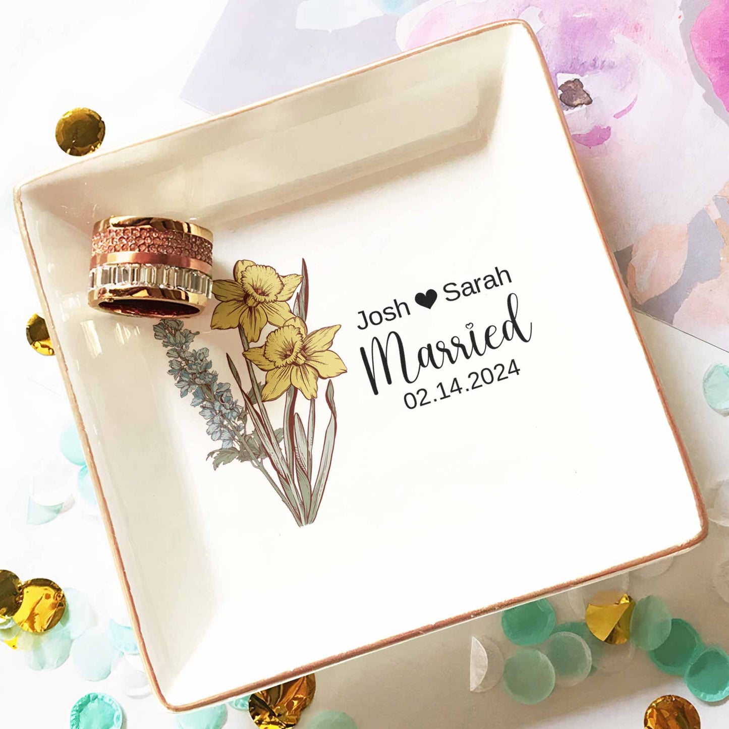 Married Since - Personalized Jewelry Dish
