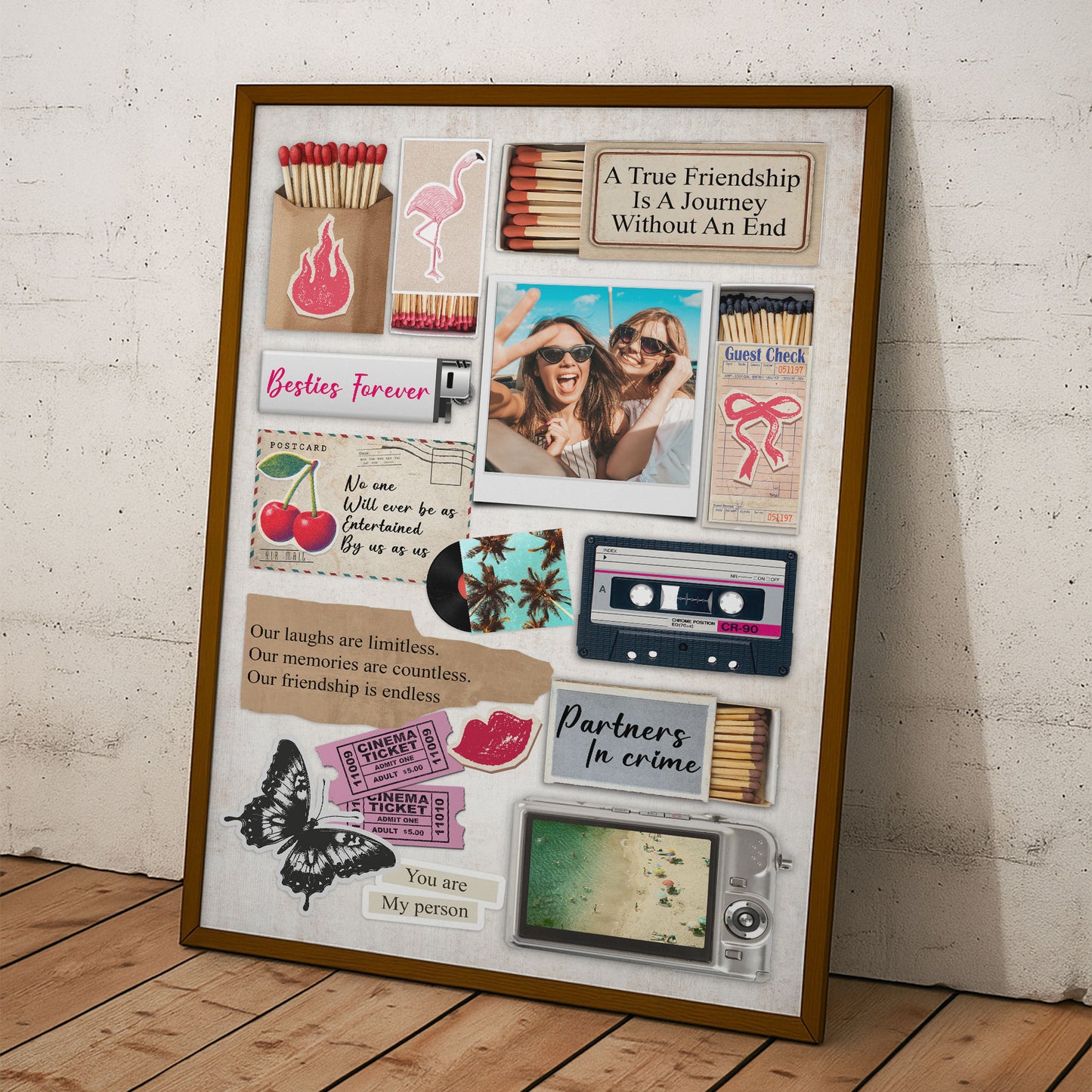 Matchbox Friendship Gift For Besties - Personalized Photo Poster