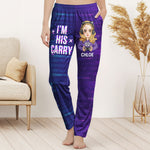 Matching Gaming Couples Player 01 02 For Gamer Lovers - Personalized Matching Lounge Pants With Pockets