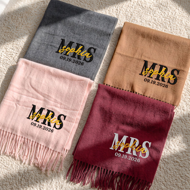 Matching-Mr-Mrs-Custom-Name-&-Special-Date-Personalized-Embroidered-Scarf-3