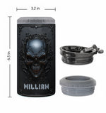 Matte Black Skull Cool Style - Personalized Can Cooler