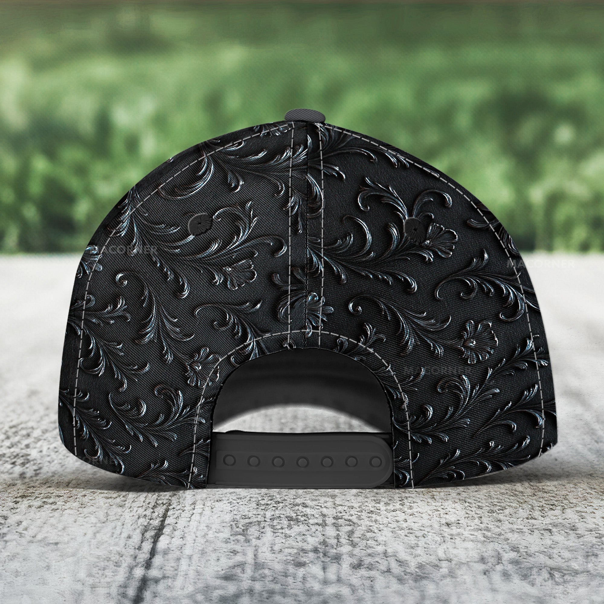 Matte Black Skull Cool Style - Personalized Classic Cap