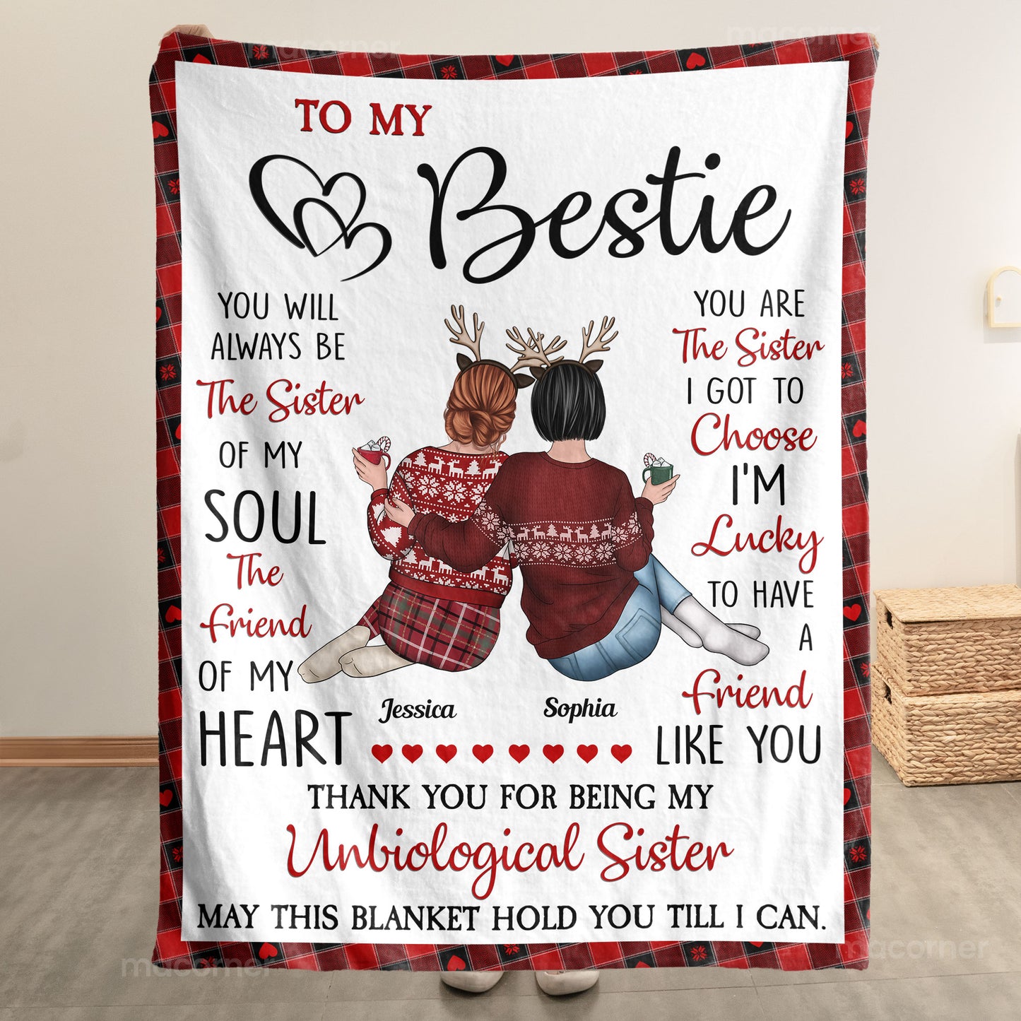 May This Blanket Hold You Till I Can - Personalized Blanket