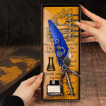 May You Be Proud Of The Work You Do - Feather Pen Set With Custom Card