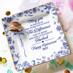 May You Be Proud Of The Work You've Done Toile De Jouy - Personalized Jewelry Dish