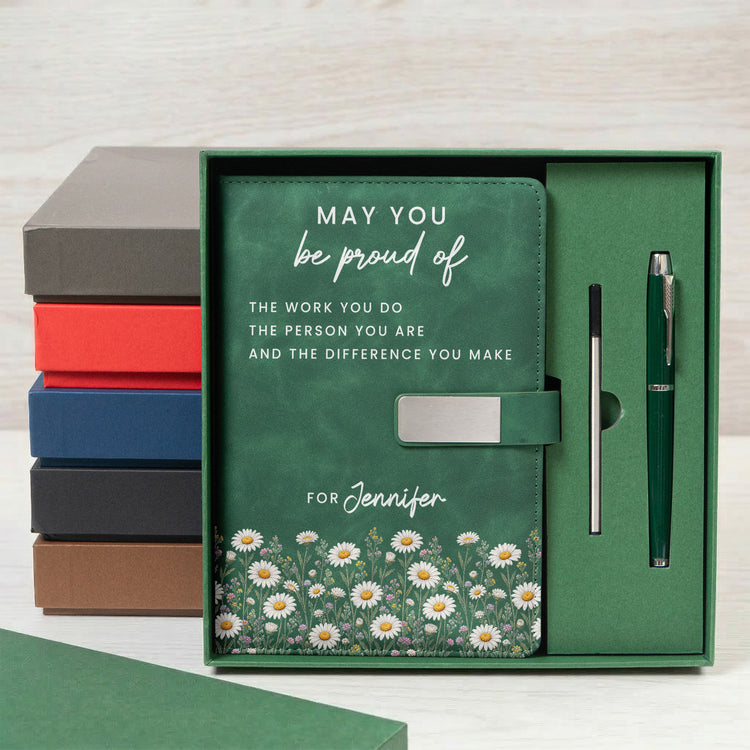 May-You Be Proud Coworkers Employee Appreciation Gift Bulk - Personalized Notebook Set 6