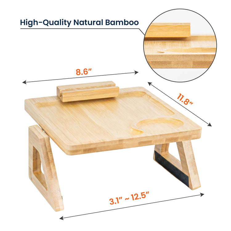 May_Your_Coffee_Be_Strong_Personalized_Wooden_Couch_Arm_Table_7