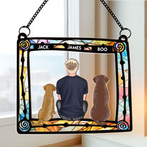 Me & My Cat - Personalized Window Hanging Suncatcher Ornament