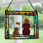 Me & My Dog - Personalized Window Hanging Suncatcher Ornament