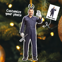 Mechanic Christmas Ornament - Personalized Acrylic Photo Ornament