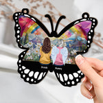 Memorial Butterfly Loss Of Loved Ones - Personalized Window Hanging Suncatcher Ornament