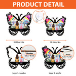 Memorial Butterfly Loss Of Loved Ones - Personalized Window Hanging Suncatcher Ornament
