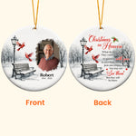 Memorial Christmas In Heaven - Personalized Ceramic Photo Ornament