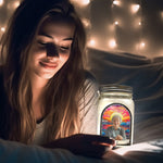 Memorial Gift I'm Always With You - Personalized Photo Mason Jar Light