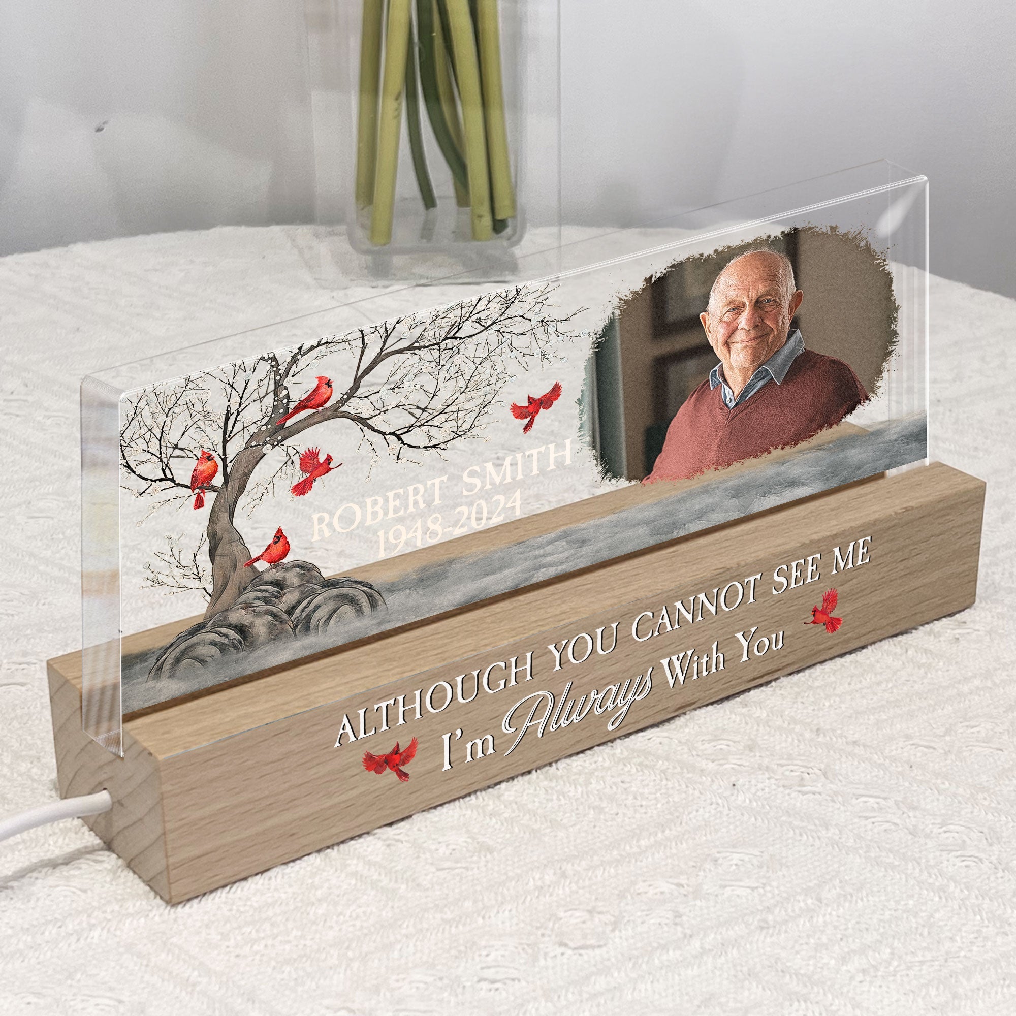 Memorial Gift I'm Always With You - Personalized Photo LED Night Light ...