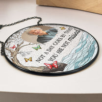 Memorial Gift I'm Always With You - Personalized Photo Stained Glass Window Hanging Suncatcher