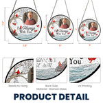 Memorial Gift I'm Always With You - Personalized Photo Stained Glass Window Hanging Suncatcher