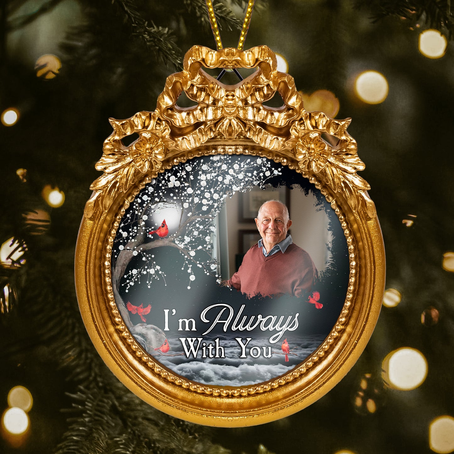 Memorial Gift I'm Always With You - Personalized Vintage Picture Frame