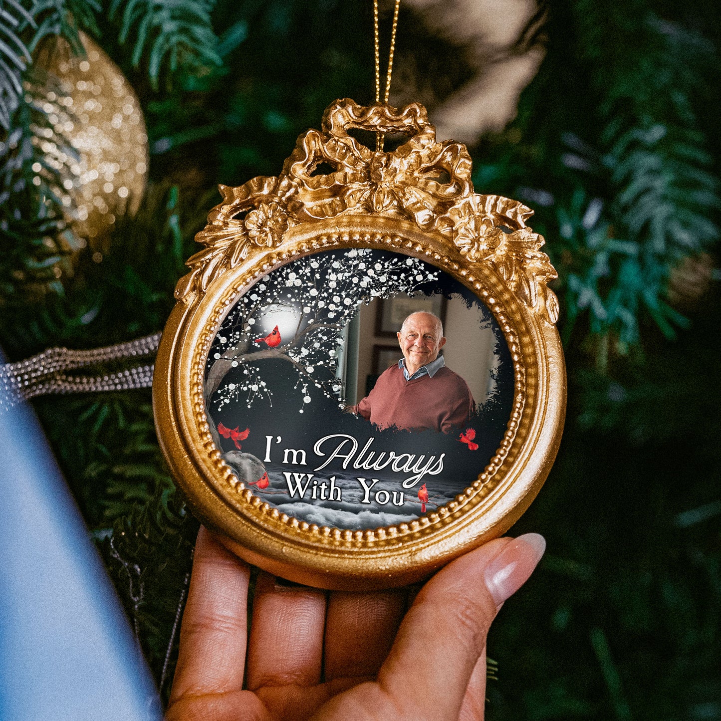 Memorial Gift I'm Always With You - Personalized Vintage Picture Frame