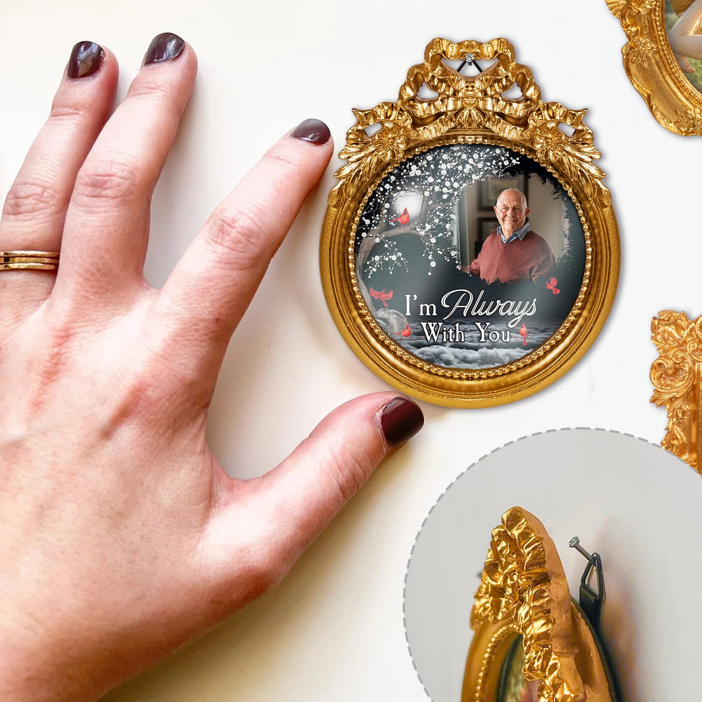 Memorial Gift I'm Always With You - Personalized Vintage Picture Frame