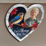 Memorial Gift I'm Always With You - Personalized Wooden Photo Car Visor Clip