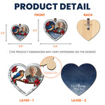 Memorial Gift I'm Always With You - Personalized Wooden Photo Car Visor Clip