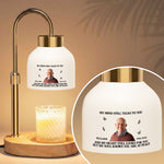My Mind Still Talks To You Custom Photo Memorial Gift - Personalized Candle Warmer