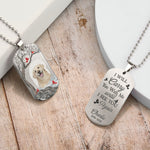 Memorial Gift Pet I Will Carry You - Personalized Photo Dog Tag Necklace