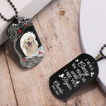 Memorial Gift Pet I Will Carry You - Personalized Photo Dog Tag Necklace