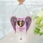 Memorial Gift Your Wings Were Readly - Personalized Acrylic Suncatcher With Crystal Ball Prism
